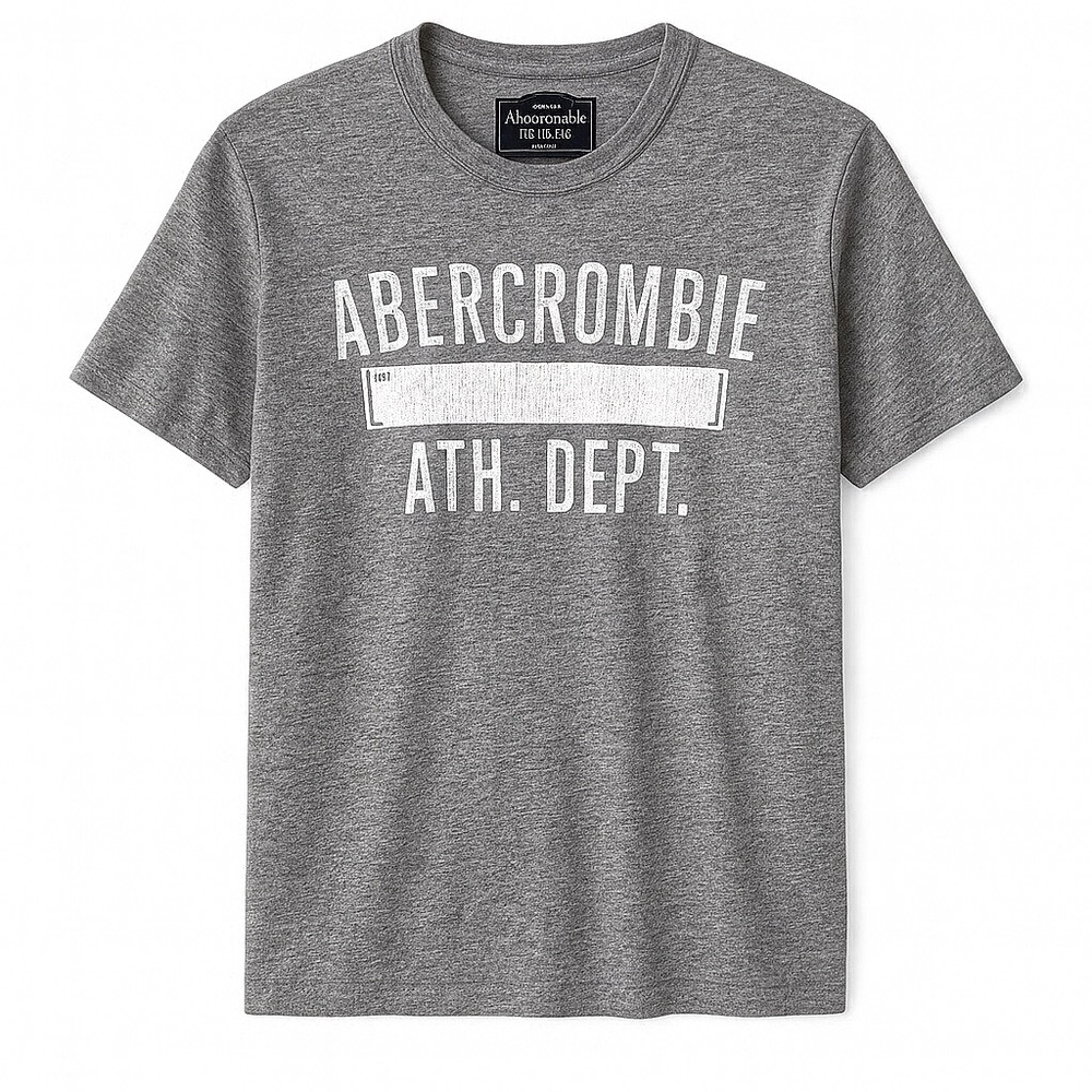 Abercrombie Muscle Tee | Made in USA | Y2K Vintage Gray L